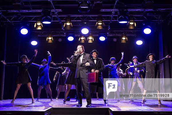 'Musical ''Chicago''  with Aris Sas as Billy Flynn  live performance  Le ThÈ‚tre in Kriens  Lucerne  Switzerland  Europe'