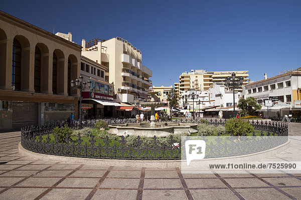 Square in the city centre  Torremolinos  Malaga province  Costa del Sol  Andalusia  Spain  Europe  PublicGround