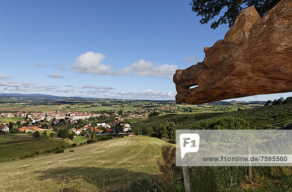 Frankreich Europa Skulptur Auvergne