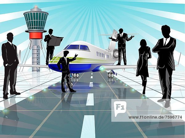 Flughafen Wirtschaftsperson Business