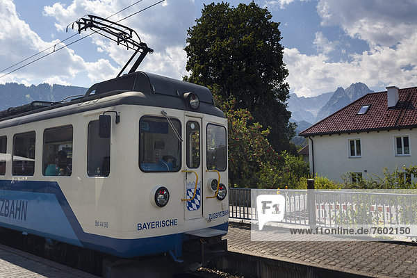Zahnradbahn  Garmisch-Partenkirchen  Bayern  Deutschland  Europa