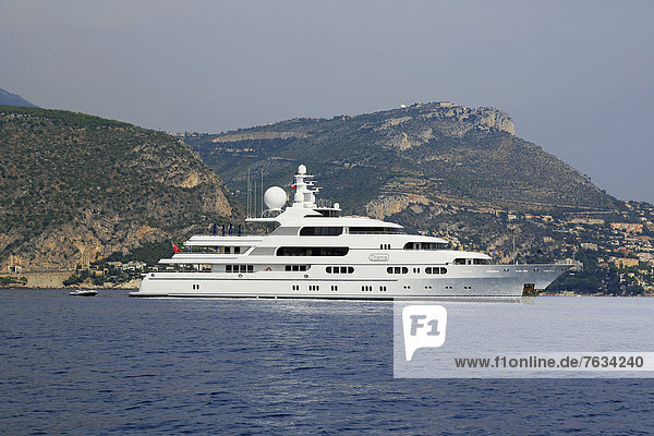 'Motor yacht ''Titania''  built by shipyard Luerssen Yachts  71m in length  built in 2006  at Cap Ferrat  France  French Riviera  Mediterranean  Europe'