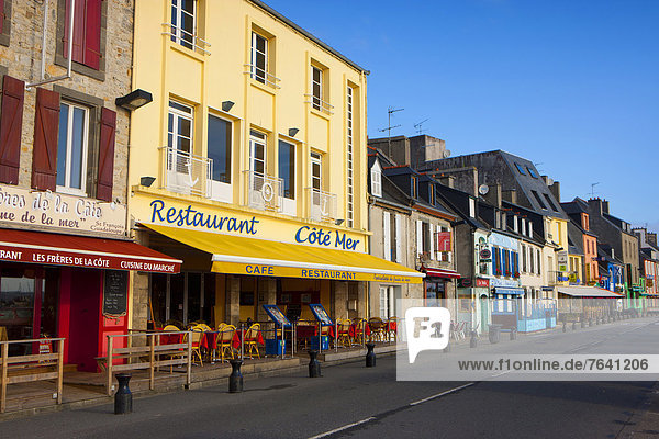 Frankreich Europa Wohnhaus Gebäude Bretagne Halbinsel
