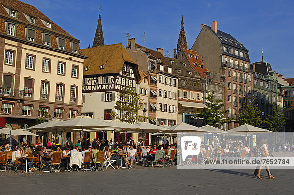 Kleber square  Place Kleber  Strasbourg  UNESCO World Heritage Site  Alsace  Bas Rhin  France  Europe
