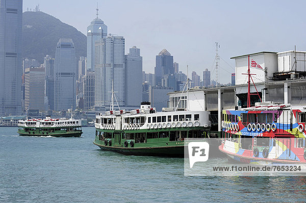 Hafen  Fähre  Insel  China  Asien  Bucht  Hongkong