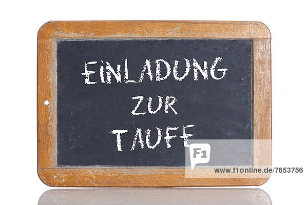 Wort  Schule  Schreibtafel  Tafel  deutsch  Einladung  alt