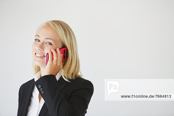 Geschäftsfrau beim Telefonieren