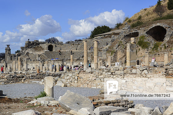 Bouleuterion or Council House  ancient city of Ephesus  Efes  UNESCO World Heritage Site  Aegean Sea  Turkey