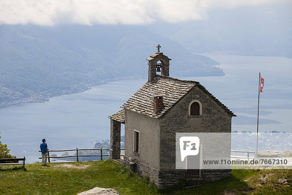Kapelle Monti di Lego  Lago Maggiore  Tessin  Schweiz  Europa