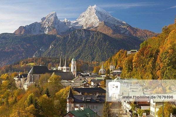 Europa  Berg  über  Ansicht  Bayern  Berchtesgaden  Deutschland