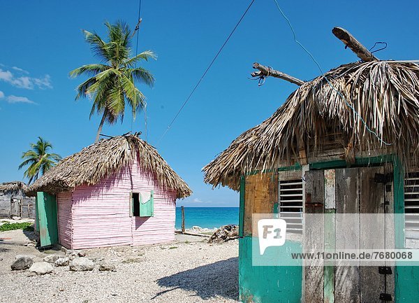 Dominican Republic  Barahona  fisherman houses                                                                                                                                                          