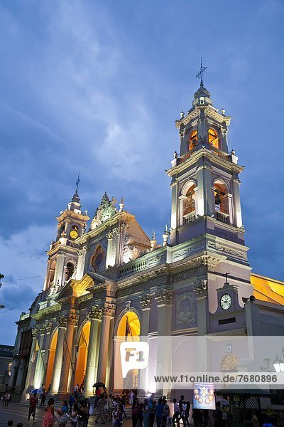 Iglesia Catedral  the main cathedral on 9 Julio Square  Salta City  Argentina  South America