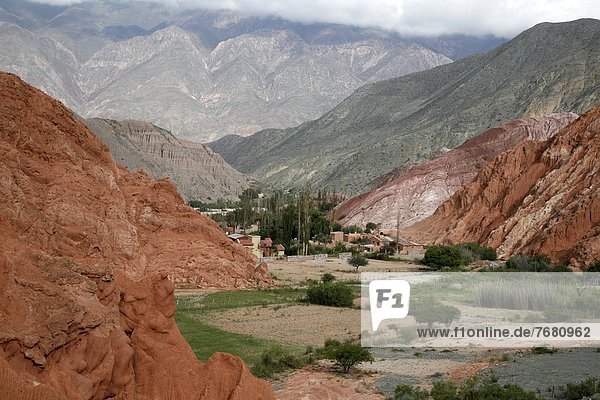 folgen  Landschaft  Purmamarca  UNESCO-Welterbe  Argentinien  Jujuy Provinz  Südamerika