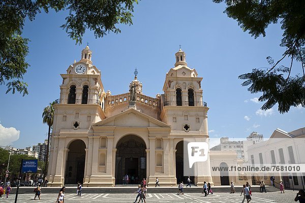 Iglesia Catedral at Plaza San Martin  Cordoba City  Cordoba Province  Argentina  South America  South America