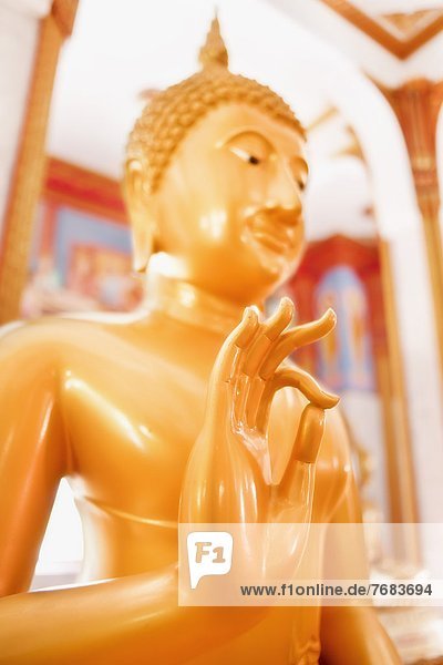 Statue  Buddhistischer Tempel  Südostasien  Asien  Phuket  Thailand