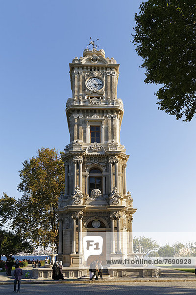 Baroque Clock Tower of Dolmabahçe  Dolmabahçe