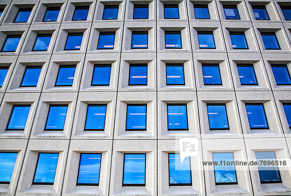 Fenster Gebäude Fassade Hausfassade Büro Beton