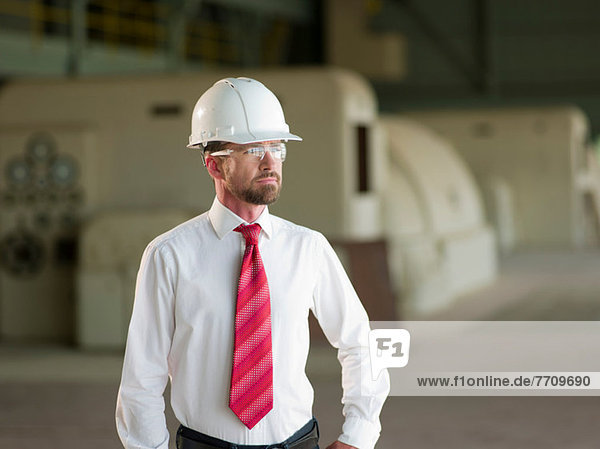 Businessman standing on site