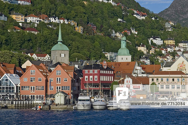 Bergen Cityscape And Harbor