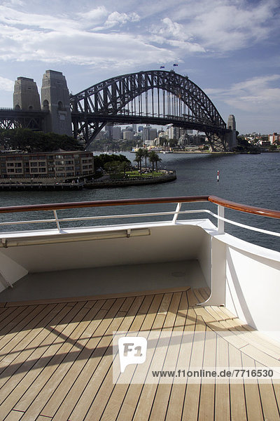 Hafen  nehmen  rund  Brücke  Kai  Ansicht  Sydney