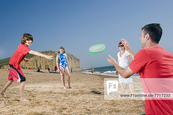 Spiel  Strand  Frisbee