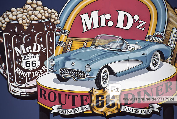 Mr D's Diner Sign  Route 66