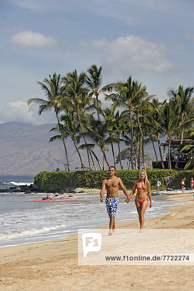 Urlaub  gehen  Strand  halten  Hawaii  Maui