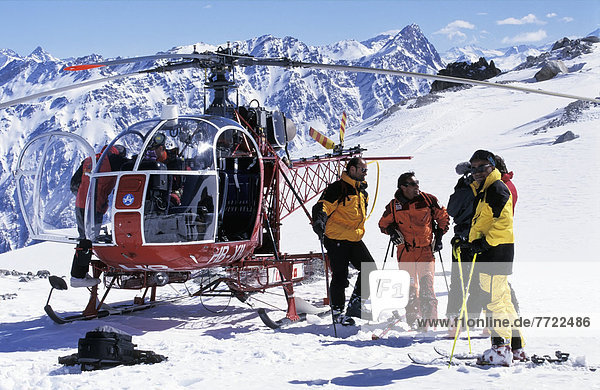 Heli-Skiing  Mont Blanc Range