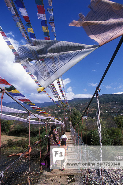 Mensch  Menschen  gehen  Bhutan  Eisen  Paro