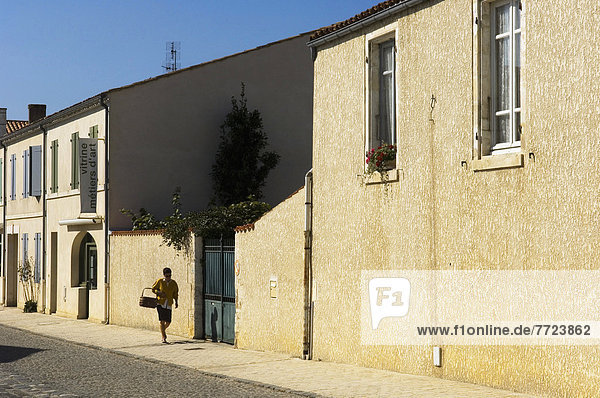 Street Scene In The Fortified Town Of Brouage The Fortified Town Of Brouage Poitou-Charentes Region Of France