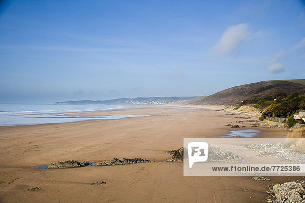 Strand Großbritannien North Devon Putsborough Sands