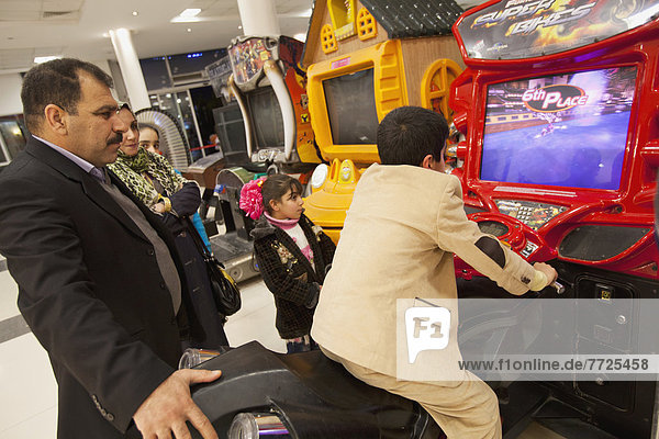 Arcade Games Inside The Family Mall Shopping Mall At Erbil  Iraqi Kurdistan  Iraq