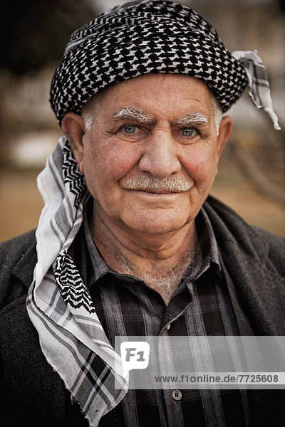 Portrait Of Kurdish Man  Sulaymaniyah  Iraqi Kurdistan  Iraq