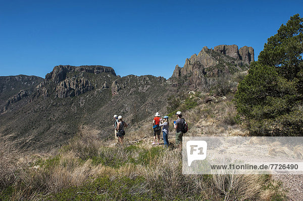 Hiking In The Chisos Basin  Big Bend National Park  Texas  Usa