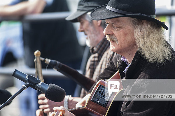 UK  Ireland  County Kerry  Traditional musicians at music festival  Dingle