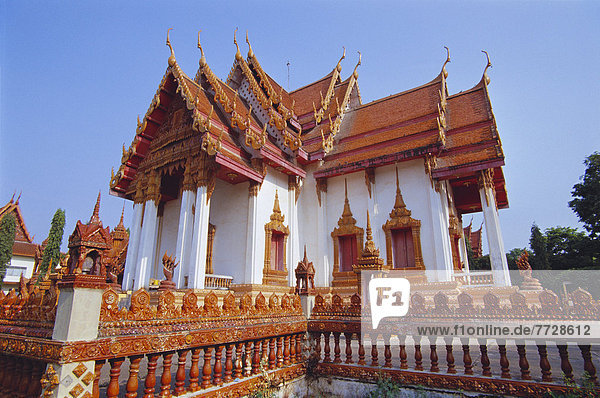 Detail  Details  Ausschnitt  Ausschnitte  Außenaufnahme  Architektur  Zaun  umgeben  Tempel  Thailand