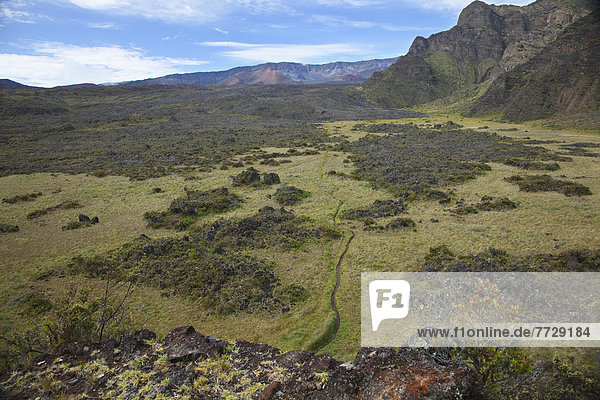 Haleakala  East Maui Volcano  folgen  Vulkan  wandern  Krater  Hawaii  Maui