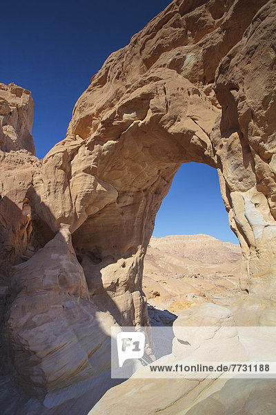 Arch In The Rock Formation  Timna Park Arabah Israel