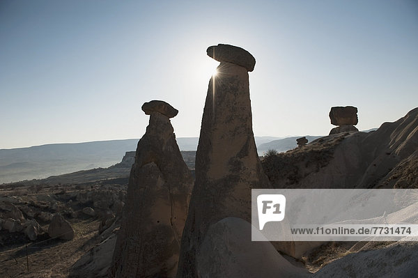 The Three Beauties Rock Formations  Urgup Nevsehir Turkey