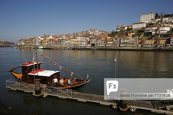 Hafen Wein Fluss schlürfen Douro Porto Portugal