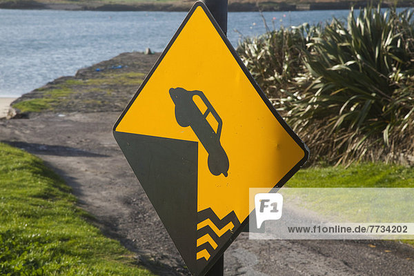 Hafen Ecke Ecken Fernverkehrsstraße Zeichen Symbol Kerry County Irland Signal