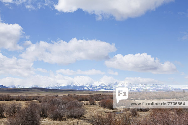 Nationalpark  Berg  bedecken  Wolke  Himmel  weiß  blau  Yellowstone Nationalpark  Schnee