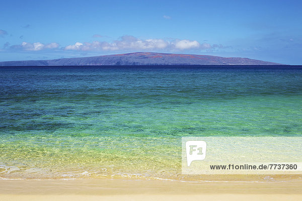 Wasserrand  Berg  Sand  Insel  Ansicht  hawaiianisch