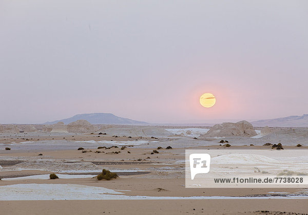 Weiße Wüste  Ägypten  Sonnenaufgang