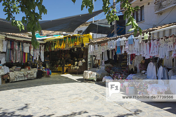 Geschäfte mit Andenken  Dorf Sirince  Selçuk  Antalya  Türkei  Asien