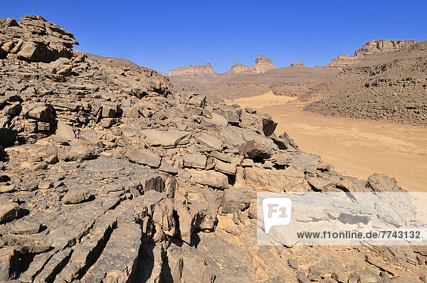 Algerien  Wadi In Djerane bei Tassili n Ajjjer Nationalpark