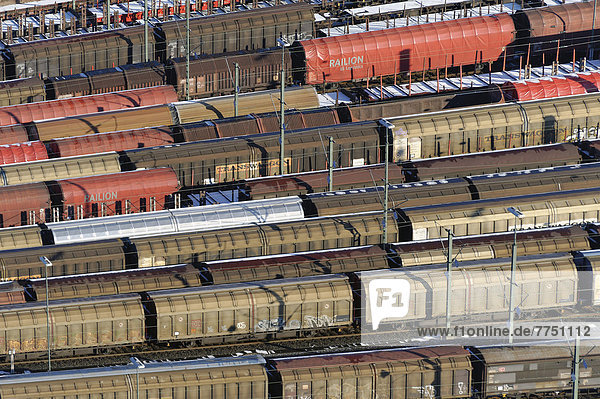 Classification yard or marshalling yard