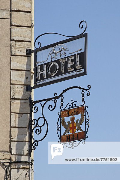 Hängeschild  ehemaliges Hotel am Place des Vosges