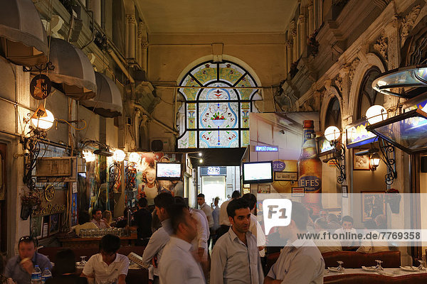 Restaurant in the Cité de Pera arcade  also knwon as Flower Passage or Cicek Pasaji