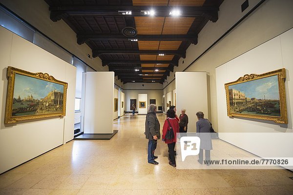 Kunstgalerie  Museum auf Schloss Sforzesco  Mailand  Lombardei  Italien  Europa